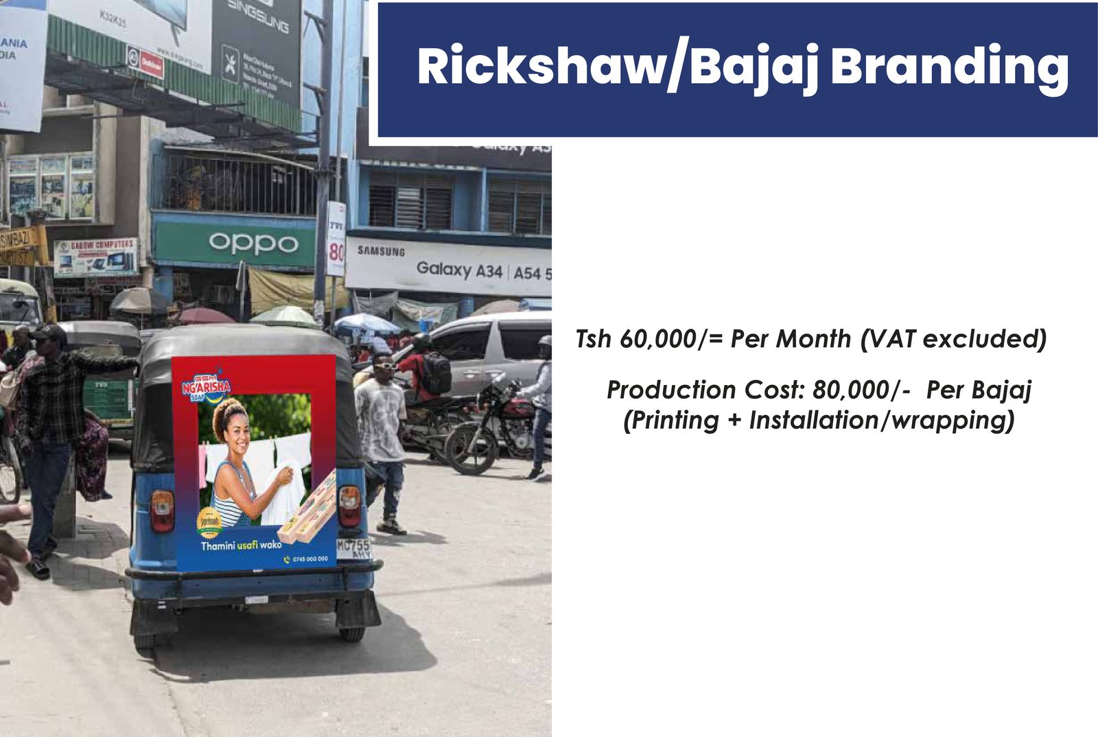 Eye-catching full daladala vehicle wrap