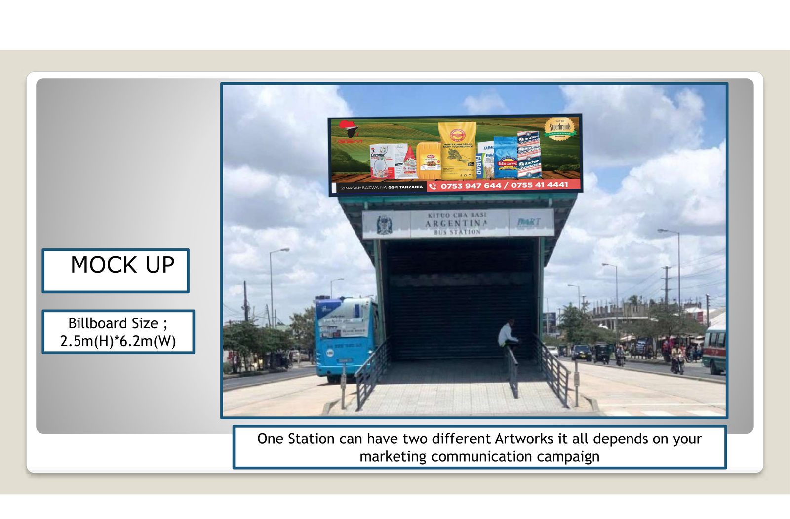 Integrated brand campaign extending from transit advertising to social media content